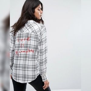 Asos Current Air Love is Complete Check Shirt